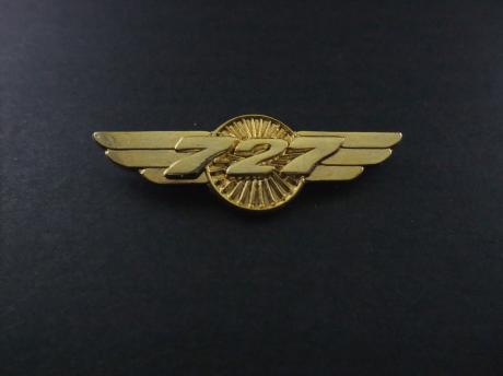 Boeing 727 Wing (Gold- Plating) logo